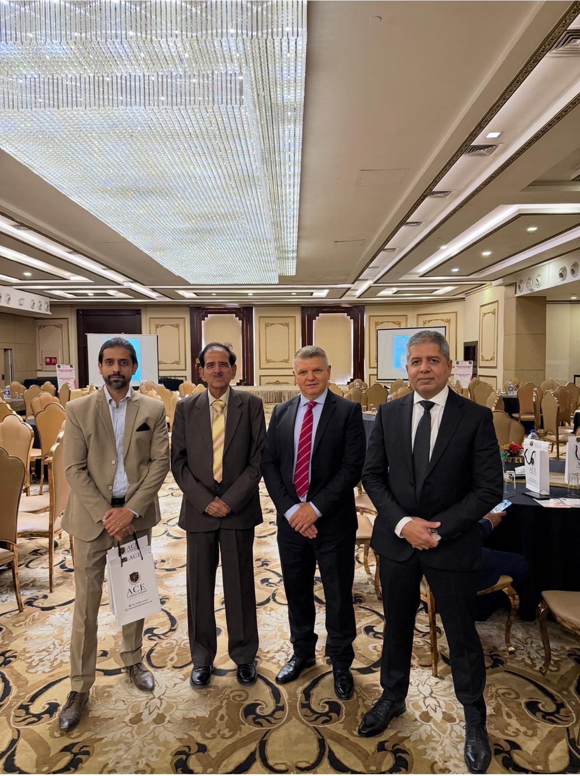 ACE London School delegation with partners at conference, Lahore