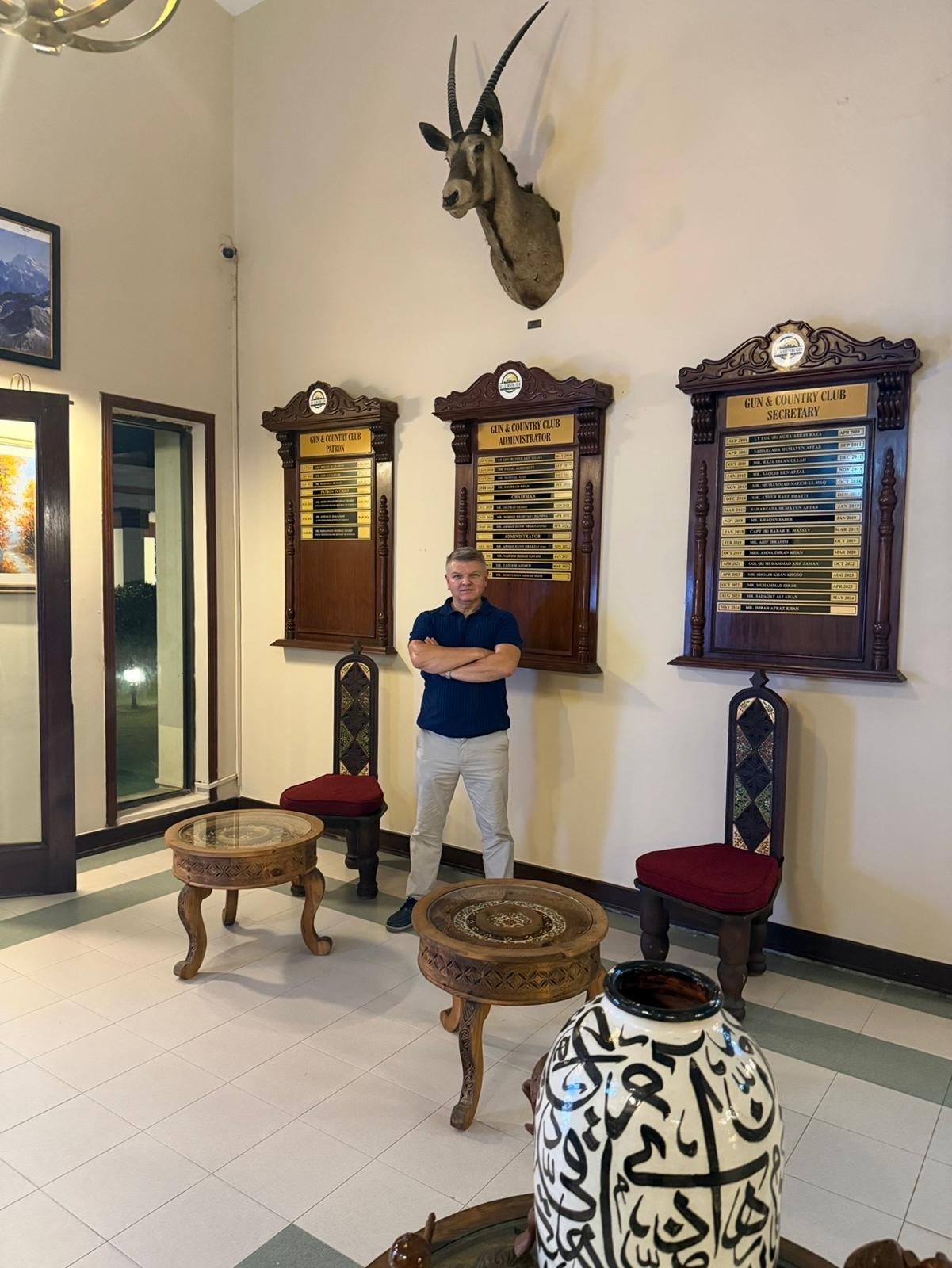 ACE London School Principal at Gun and Country Club interior, Islamabad
